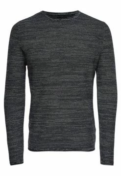 Only & Sons Herren ONSWICTOR STRUCTURE CREW NECK Strickpullover - Schwarz