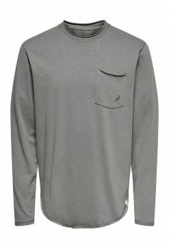 Only & Sons Herren Langarmshirt - Medium Grey Melange | Bequemes Basic-Shirt für jeden Anlass 10 Only & Sons Herren Langarmshirt - Medium Grey Melange | Bequemes Basic-Shirt für jeden Anlass -Only & Sons Geschäft 9ba6c9f0af8f46a9841beadd3bbcb86d