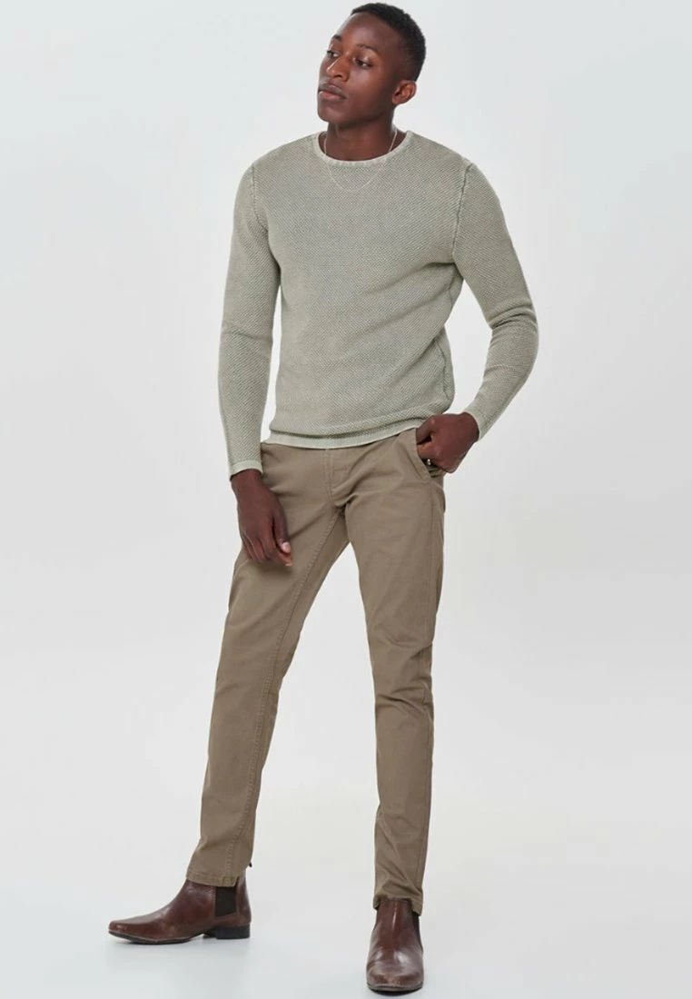 Only & Sons Herren ONSHUGH Strickpullover - Stilvolle Taupe Strickware für Herren 2 Only & Sons Herren ONSHUGH Strickpullover - Stilvolle Taupe Strickware für Herren – Bild 2