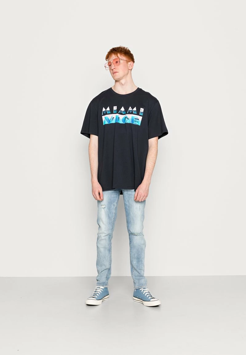 Only & Sons Herren ONSVICE TEE - T-Shirt Print - Dark Navy - Modernes Design für jeden Anlass 2 Only & Sons Herren ONSVICE TEE - T-Shirt Print - Dark Navy - Modernes Design für jeden Anlass – Bild 2