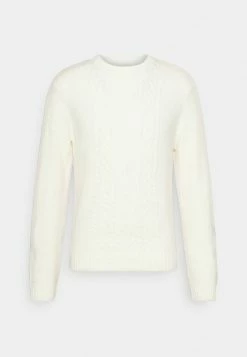 Only & Sons ONSNEW KEVIN Strickpullover Star White - Modischer Herrenpullover
