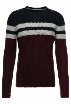 Only & Sons Herren ONSLAZLO STRIPED CREW NECK Strickpullover Cabernet - Style meets Komfort -Only & Sons Geschäft 9f34e9d9a2644d5a849b86ca7b5f2a2f