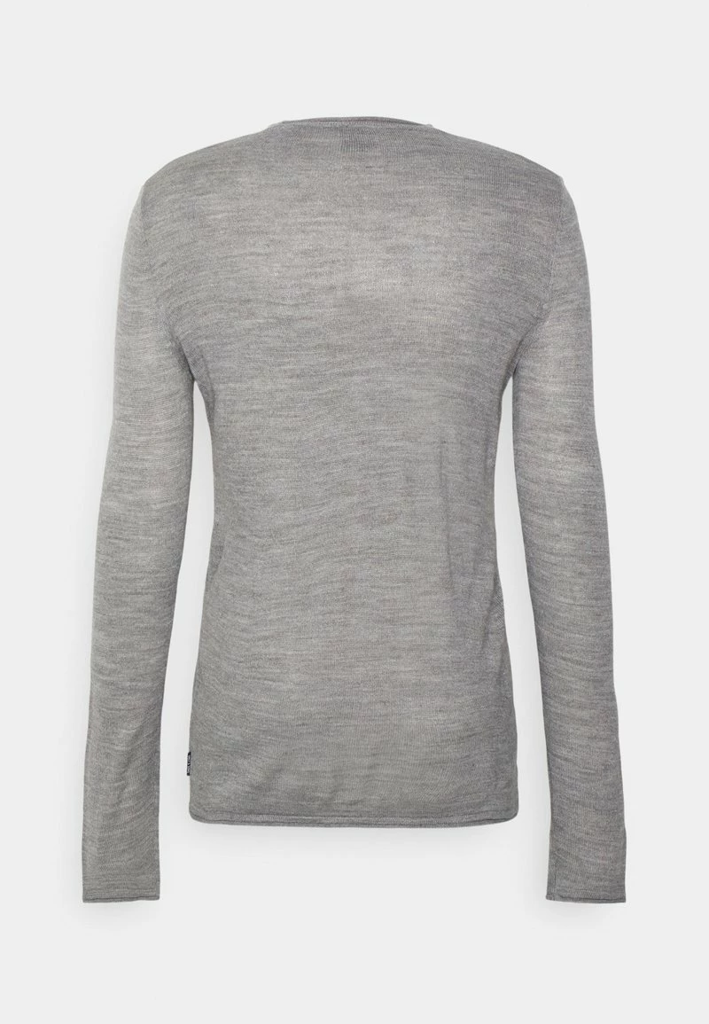 Only & Sons ONSLARSON CREW Strickpullover - Medium Grey Melange | Herren | Bequem & Stilvoll 2 Only & Sons ONSLARSON CREW Strickpullover - Medium Grey Melange | Herren | Bequem & Stilvoll – Bild 2