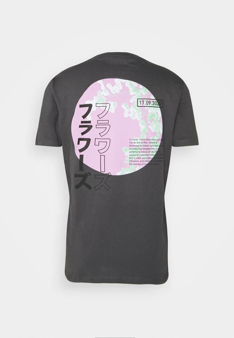 Only & Sons Herren ONSAKI LIFE TEE - T-Shirt Print in Asphalt - Modernes Design, Hochwertiger Stoff 2 Only & Sons Herren ONSAKI LIFE TEE - T-Shirt Print in Asphalt - Modernes Design, Hochwertiger Stoff – Bild 2