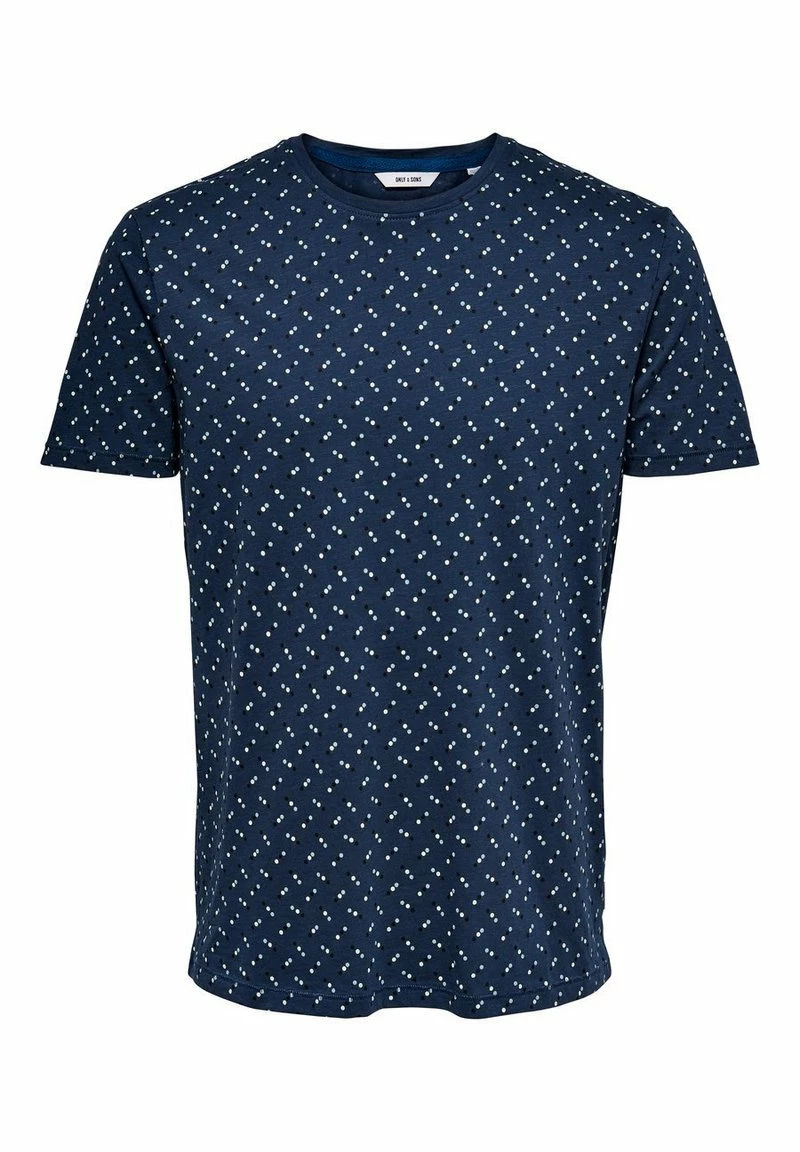Only & Sons T-Shirt Print - Dress Blues | Herren T-Shirt | Modisch & Bequem 1 Only & Sons T-Shirt Print - Dress Blues | Herren T-Shirt | Modisch & Bequem