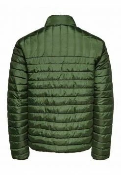 Only & Sons ONSPAUL HIGHNECK JACKET - Übergangsjacke für Herren in Olive Night -Only & Sons Geschäft a1875d284e0345eeaf5aea24d686119b