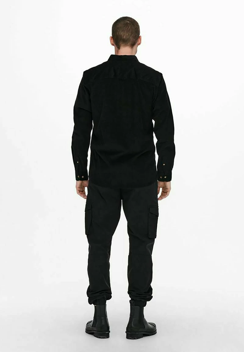 Only & Sons Hemd - Black | Herren Hemd für Freizeit & Business 3 Only & Sons Hemd - Black | Herren Hemd für Freizeit & Business – Bild 3