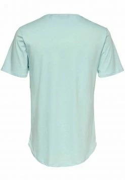 Only & Sons Herren T-Shirt Basic - Blue Glow | Bequemes Basic-Shirt für jeden Anlass -Only & Sons Geschäft a1b23e688261414f9f81789be28e2cee