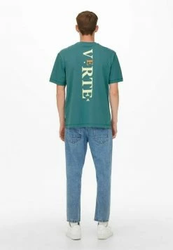 Only & Sons Herren ONSWILBERT TEE - T-Shirt Print - Hydro - stilvolle und bequeme Herrenmode