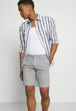 Only & Sons ONSMARK STRIPE - Chino Shorts - Light Grey Melange für Herren -Only & Sons Geschäft a34df3f822084004a22a2db07841edfe