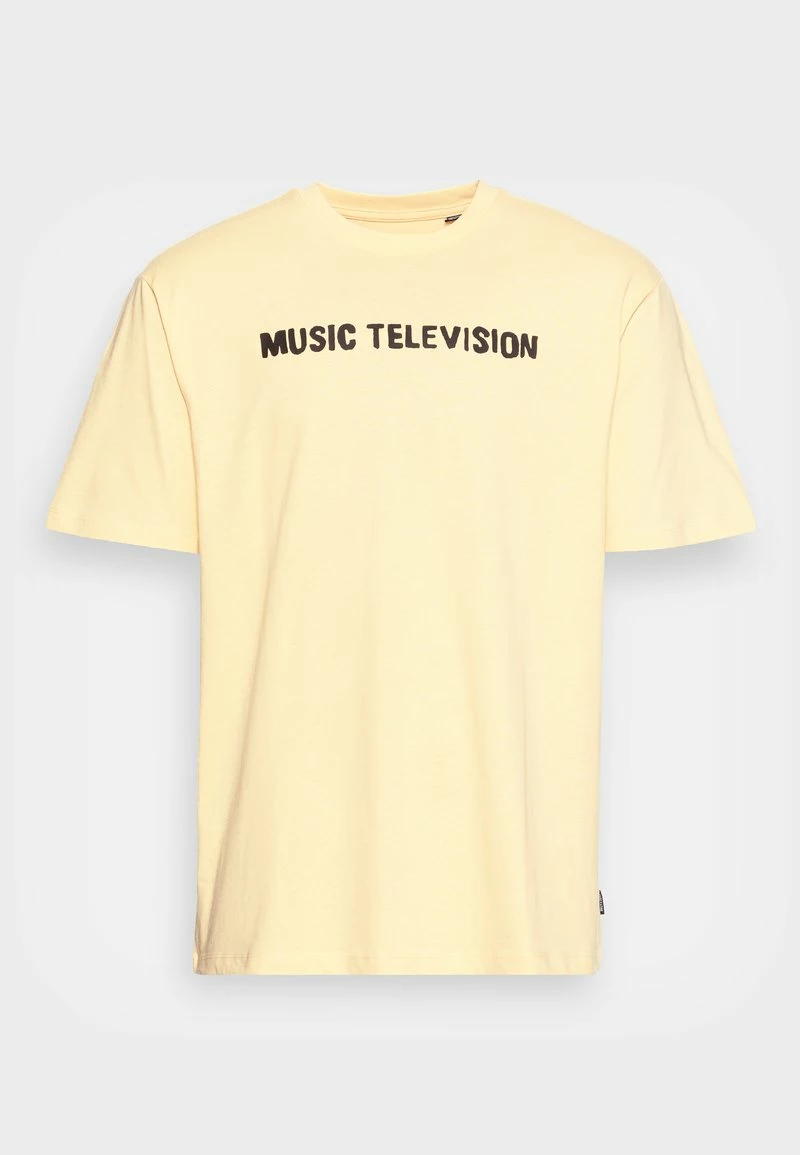 Only & Sons Herren T-Shirt mit Print - Custard | Modernes Basic-Shirt | Hochwertiges T-Shirt für Herren 4 Only & Sons Herren T-Shirt mit Print - Custard | Modernes Basic-Shirt | Hochwertiges T-Shirt für Herren – Bild 4