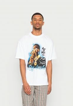 Only & Sons ONSPOPSMOKE TEE UNISEX - Weißes T-Shirt mit Print