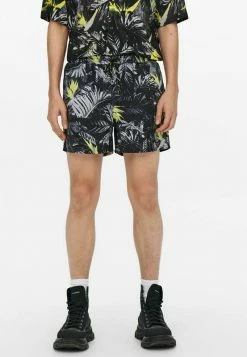 Only & Sons Herren GEMUSTERTE Badeshorts - Schwarz - Moderne Bademode für jeden Anlass