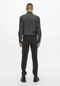 Only & Sons Herren REGULAR FIT STRAIGHT STRETCH ONSWEFT - Jeans Slim Fit - Schwarz -Only & Sons Geschäft a881e7fffa3e472abb2956be437de4e9