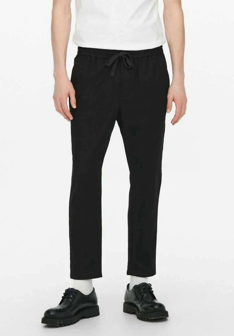Only & Sons Herren RELAXED BEQUEMEONSLINUS - Stoffhose Schwarz - Elegante Hosen 1 Only & Sons Herren RELAXED BEQUEMEONSLINUS - Stoffhose Schwarz - Elegante Hosen