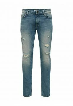 Only & Sons Herren Slim Fit Destroyed Onsloom Stretch Tapered Jeans - Blau 12 Only & Sons Herren Slim Fit Destroyed Onsloom Stretch Tapered Jeans - Blau -Only & Sons Geschäft abe58463323541549b10a481fcb99f99