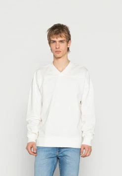 Only & Sons Herren ONSCLAYTON V-Neck Sweatshirt - Star Weiß - Bequem & Stilvoll