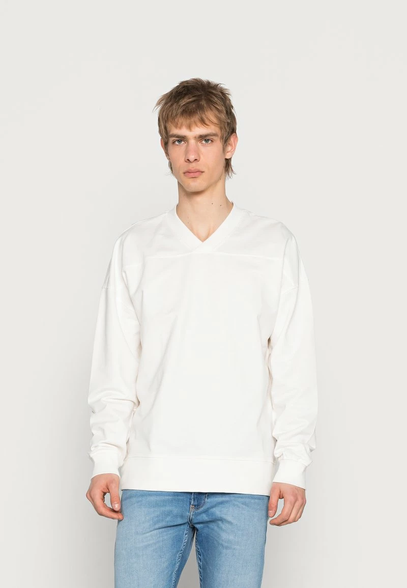 Only & Sons Herren ONSCLAYTON V-Neck Sweatshirt - Star Weiß - Bequem & Stilvoll 1 Only & Sons Herren ONSCLAYTON V-Neck Sweatshirt - Star Weiß - Bequem & Stilvoll