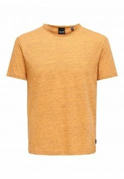 Only & Sons Herren ONSALBERT LIFE NEW - T-Shirt Basic in Papaya | Modisches Basic-Shirt