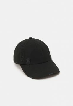Only & Sons ONSHOLDEN Distressed Cap Unisex - Schwarze Mütze - Moderne Streetwear