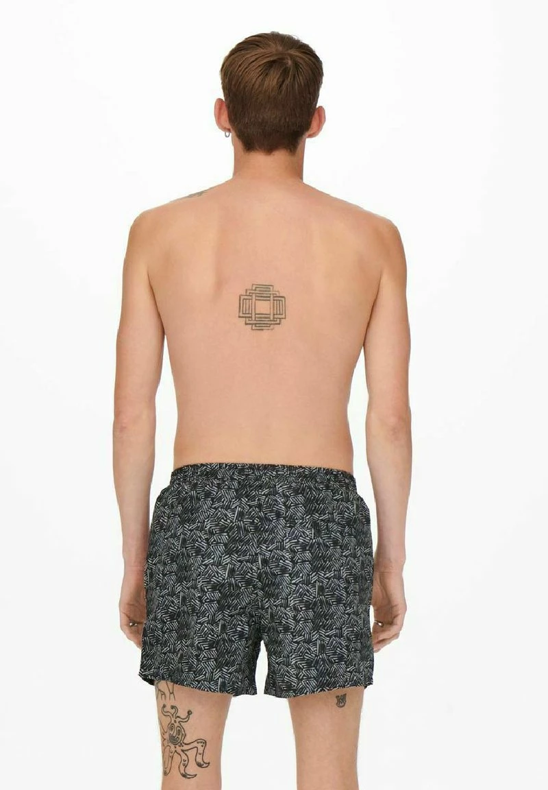 Only & Sons Herren Badeshorts - Schwarz | Mode & Stil | Bademode für Männer 2 Only & Sons Herren Badeshorts - Schwarz | Mode & Stil | Bademode für Männer – Bild 2