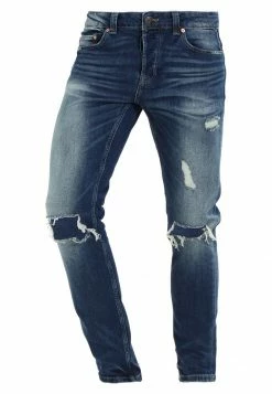Only & Sons Herren ONSAVI LOOM - Skinny Fit Jeans in Medium Blue Denim | Moderne Herrenjeans -Only & Sons Geschäft ae3b1137f32743a2b43e78371e79e040