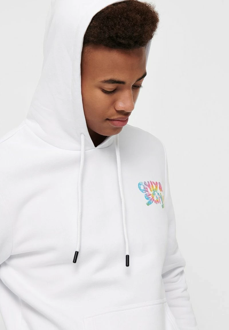 Only & Sons Herren Kapuzenpullover Bright White – Moderne Hoodies für Herren 4 Only & Sons Herren Kapuzenpullover Bright White – Moderne Hoodies für Herren – Bild 4