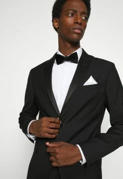 Only & Sons Herren ONSTBOX THEO BOW TIE HANKERCHIEF SET - Einstecktuch - Black/White | Elegantes Accessoire-Set