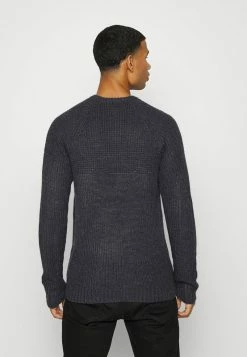 Only & Sons Herren ONSKELVIN STRUC CREW NECK Strickpullover - Dark Grey Melange | Moderne Strickwaren -Only & Sons Geschäft af0801cf8cf44856955bcec16332ccae