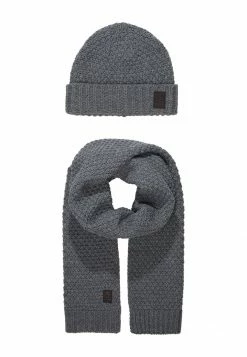 Only & Sons Unisex ONSCENZ BOX SCARF BEANIE SET - Schal & Mütze - Mittelgrau Melange -Only & Sons Geschäft b02a01eb6e074a2d9bf0818746ed13e4