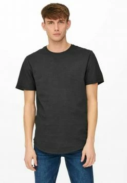 Only & Sons Basic T-Shirt für Herren - Schwarz | Einfaches Design & Bequemer Tragekomfort