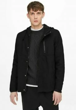 Only & Sons Herren Leichte Jacke - Black | Leichte Herrenjacke für jeden Anlass -Only & Sons Geschäft b067d67216684367bd863e3f072f8194