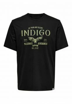 Herren ONLY & SONS PRINT - T-Shirt Print - Schwarz -Only & Sons Geschäft b2b73b7776ff4da18e5d6653edd67207