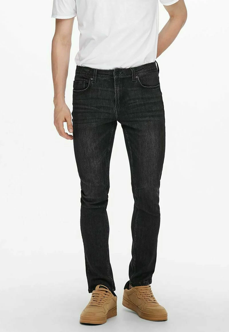 Only & Sons ONSLOOM LIFE - Slim Fit Jeans Herren | Schwarzer Denim 1 Only & Sons ONSLOOM LIFE - Slim Fit Jeans Herren | Schwarzer Denim