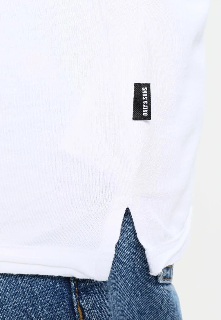 Only & Sons Herren ALBERT - T-Shirt Basic - Weiß | Hochwertiges Baumwoll-Shirt 5 Only & Sons Herren ALBERT - T-Shirt Basic - Weiß | Hochwertiges Baumwoll-Shirt – Bild 5