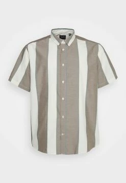 Only & Sons Herren ONSTRAVIS BOLD STRIPE SHIRT - Modisches Hemd in Teak