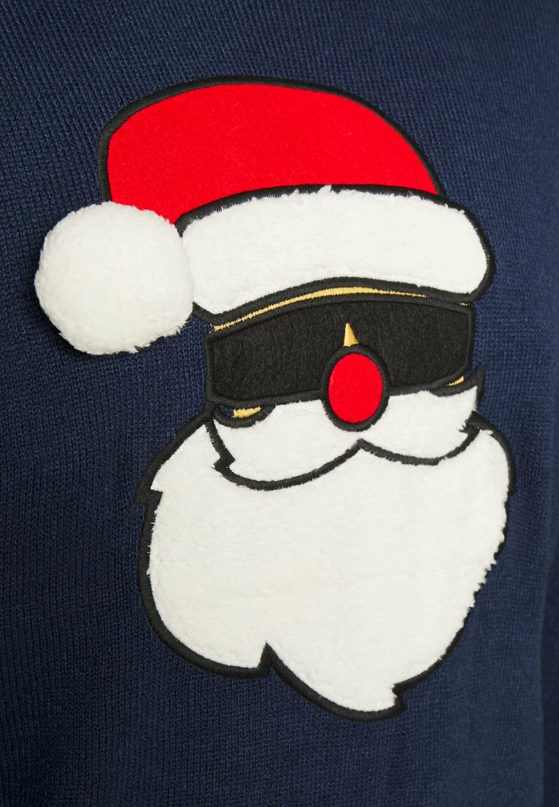 Only & Sons Herren ONSXMAS FUNNY FRONT BADGE Strickpullover - Dress Blues | Warm & Stylisch 6 Only & Sons Herren ONSXMAS FUNNY FRONT BADGE Strickpullover - Dress Blues | Warm & Stylisch – Bild 6