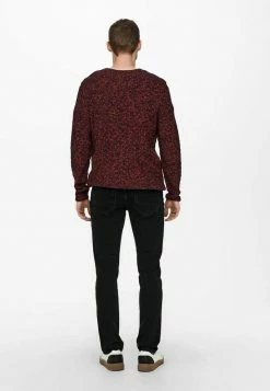 Only & Sons Herren Strickpullover - Red Ochre | Warm & Stilvoll -Only & Sons Geschäft b61bfd8d03324e0b8bdbc6ce52184c23