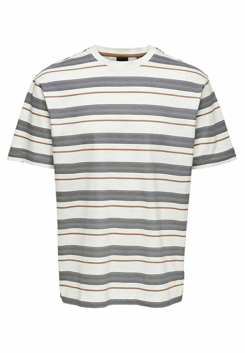 Only & Sons Herren RELAXED FIT T-Shirt Print - Star White | Bequem & Stilvoll 5 Only & Sons Herren RELAXED FIT T-Shirt Print - Star White | Bequem & Stilvoll – Bild 5