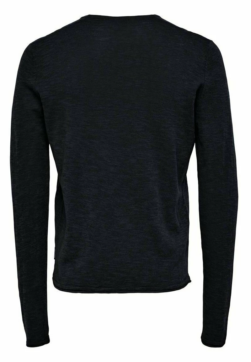 Only & Sons Herren Strickpullover - Dunkelblau (Dark Navy) | Modischer Herrenpullover aus Strickware 2 Only & Sons Herren Strickpullover - Dunkelblau (Dark Navy) | Modischer Herrenpullover aus Strickware – Bild 2