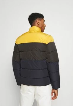 Only & Sons Herren ONSMELVIN LIFE QUILTED JACKET - Winterjacke in Harvest Gold/Phantom/Dark Navy -Only & Sons Geschäft b83f55a5fc094641bab24df27eaec202