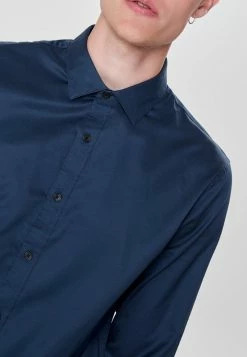Only & Sons Langarm-Hemd Dress Blues für Herren | Freizeithemd | Stilvoll & Komfortabel -Only & Sons Geschäft b8eafdb2ca1b495aa9205566f4e26079