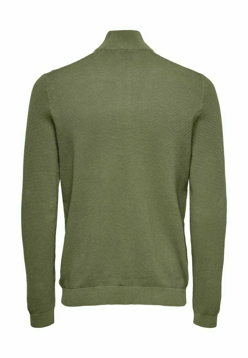 Only & Sons Herren Strickpullover Olive Night - stilvoll und bequem 2 Only & Sons Herren Strickpullover Olive Night - stilvoll und bequem – Bild 2