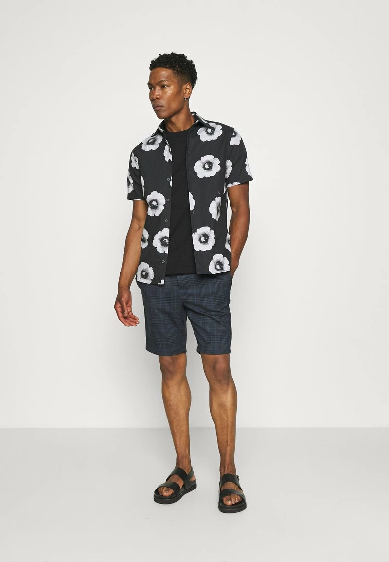 Only & Sons Herren ONSLINUS CHECK - Dress Blues Chino Shorts 2 Only & Sons Herren ONSLINUS CHECK - Dress Blues Chino Shorts – Bild 2