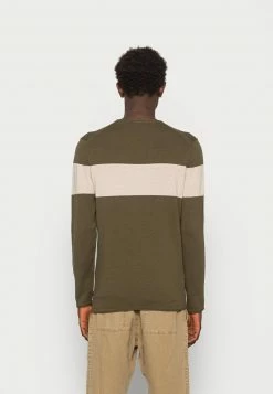 Only & Sons Herren ONSDON CREW NECK STRIPE Strickpullover Olive Night - Gemütlicher Herrenpullover -Only & Sons Geschäft ba771708333a4672bb9b7ba8c16d472f