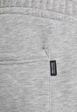 Only & Sons Herren ONSCERES HOOD PANT SET - Trainingsanzug Light Grey Melange - Bequemer 2-teiliger Sportanzug -Only & Sons Geschäft bb05572bd8fe438c881eaf231db83c8d