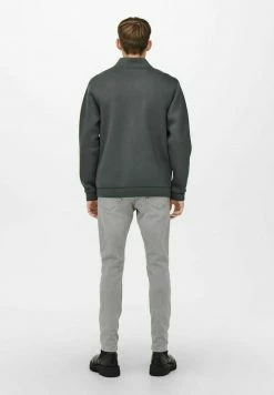 Only & Sons Herren Sweatjacke - Grau Pinstripe | Moderne Herrenbekleidung -Only & Sons Geschäft bbc7fc42525d4645aacefb9293306252