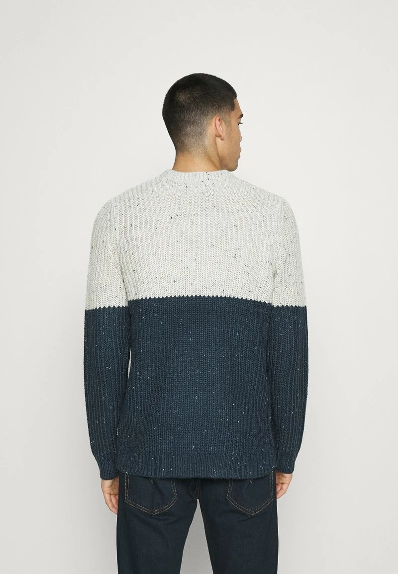 Only & Sons Herren Strickpullover ONSNAZLO NAP BLOCK CREW NECK - Dress Blues 3 Only & Sons Herren Strickpullover ONSNAZLO NAP BLOCK CREW NECK - Dress Blues – Bild 3