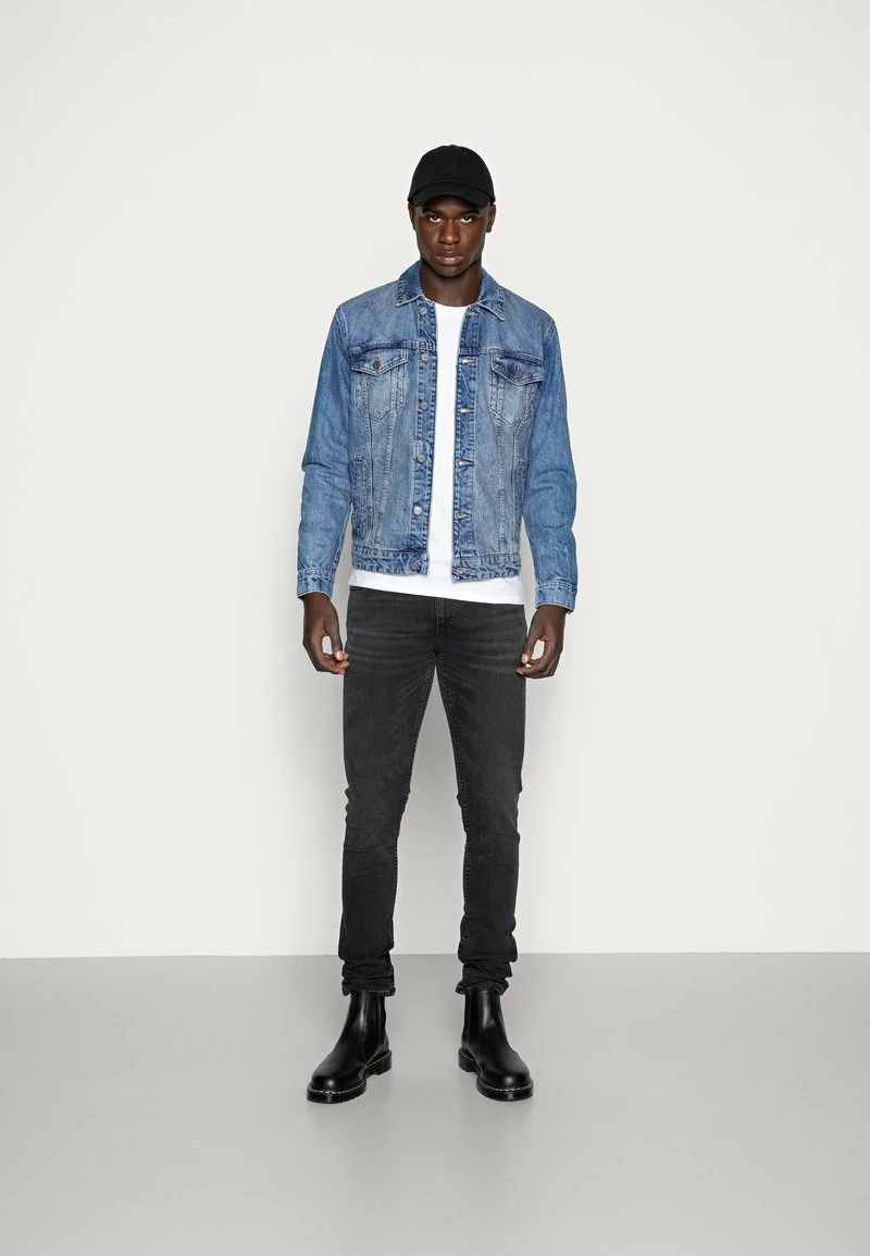 Only & Sons Herren ONSCOIN TRUCKER Jeansjacke - Blue Denim | Modische Jeansjacke für Männer 2 Only & Sons Herren ONSCOIN TRUCKER Jeansjacke - Blue Denim | Modische Jeansjacke für Männer – Bild 2