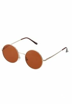 Only & Sons ONSSUNGLASSES ROUND UNISEX - Mustard Gold-coloured | Moderne Sonnenbrille für Damen und Herren -Only & Sons Geschäft bc91c8af4a474221aef923cd1343e9e3